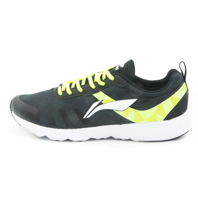 

Li Ning LI-NING male running shoes net breathable running shoes running shoes ARBL107-1 new base black anger black