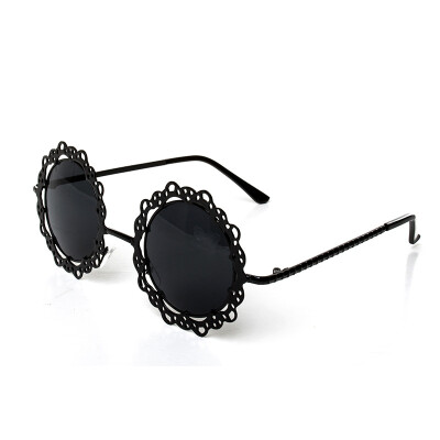 

Metal round lace hollow lace lady sunglasses retro sunglasses as gift for women