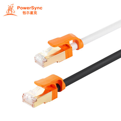 

(PowerSync) CAT7-KRMG0159-3 семь типов кабелей 1,5-метровая высокоскоростная чистая медь Гигабитная сеть круглой алюминиевой фольги, защищающая от коррозии жемчужно-белый