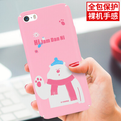 

YOMO Apple iphone5 5S SE phone shell phone case skin original sense of illustration series bear Danni