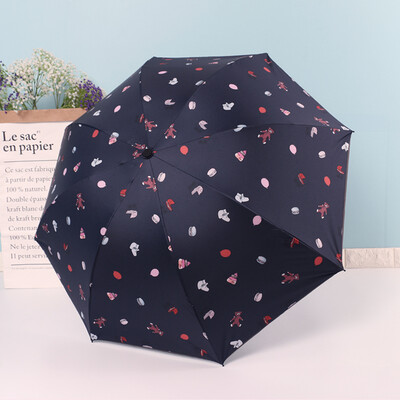 

Aili Jia IDREAMY Umbrella Folding umbrella umbrella plastic sunshade UV protection female beige Beige 99417