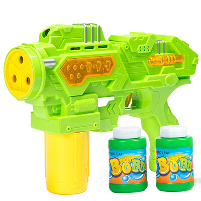 

Babamama electric bubble gun outdoor play bubble bubble toys with sound with a laser blowing bubble bubble B2004 green
