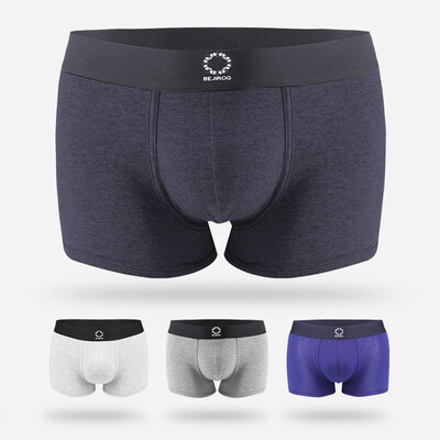 

Arctic cashmere men's underwear men's flat pants solid color 95% long-staple cotton blanket comfortable breathable four corners underwear gift box 4 boxed XL code (175/100)