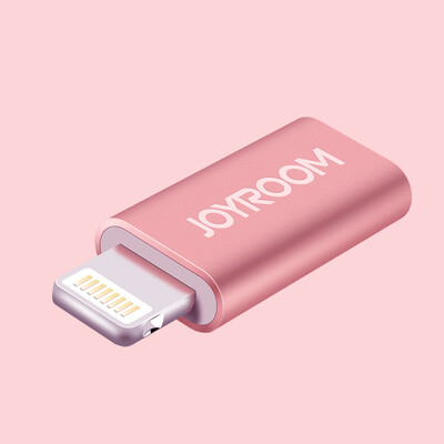 

Machine music hall Apple adapter Micro USB to Apple Lightning adapter phone data charge line conversion head rose gold