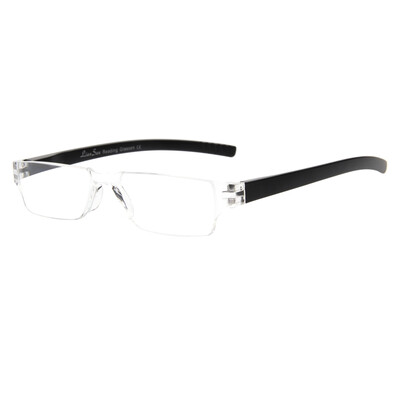 

Fall in love LianSan reading glasses unisex frameless resin transparent portable reading glasses 2220 200 degrees black