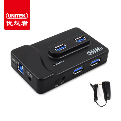 

Advantages (UNITEK) USB3.0 splitter 80CM high-speed expansion of 7 HUB hub notebook desktop computer multi-interface converter with external power supply Y-3177bk