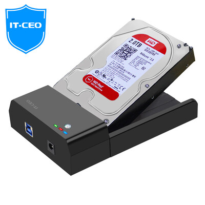 

IT-директор IT-716S USB3.0 Мобильный жесткий база 2,5 / 3,5 дюйма твердотельный накопитель SSD универсальной последовательной SATA внешний жесткий корпус привод ноутбука черный картридж
