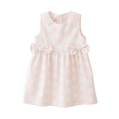

Cicie Kids Girl Print Bowknot Princess Skirt Vest Skirt Vest Skirt Dress 163010 Blue 110
