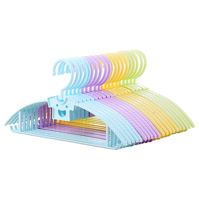 

hanger wide shoulder seamless drying rack non-slip hanger dry&wet plastic drying rack adult children non-slip clothes support thickening European pink