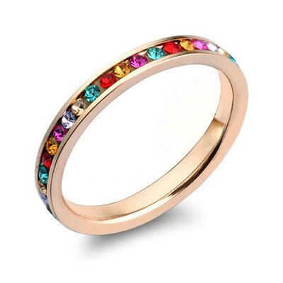 

Yoursfs Fashion 18k rose gold plated zircon wedding engagement rings for women dropshipping