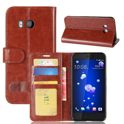 

GANGXUN HTC U11 Case PU Leather Flip Wallet Card Slot Cover for HTC U11