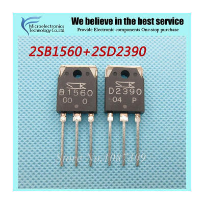 

10PCS free shipping 2SB1560 B1560 2SD2390 D2390 Sound matng tube (5PCS* B1560 +5PCS* D2390 ) new original