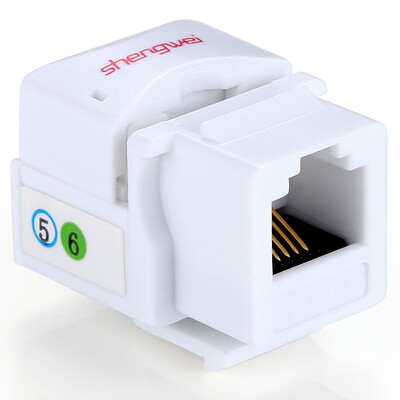 

Shengwei SIM-601 six types of Gigabit network information module engineering grade gold-plated Category 6 RJ45 module CAT6 module network cable module