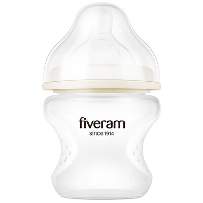 

Wuyang FIVERAMS child treasure original silicone anti-flat gas wide caliber baby bottle 150ml