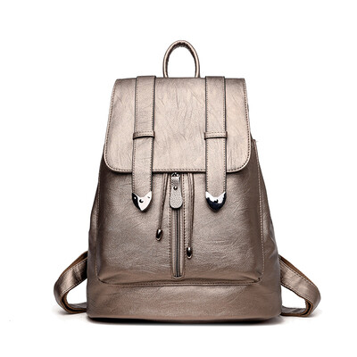 

Women Leather Backpack School Bags Mochilas Mujer 2017 Backpacks For Teenage Girls Designer High Quality Sheepskin Travel Bag