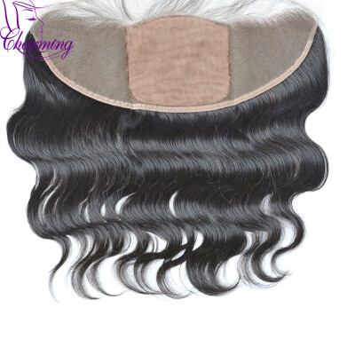 

Malaysian Hair 13x4 Silk Base Free Part Malaysian Body Wave Lace Frontal Closure 10-24 inches Silk Top Lace Frontal With Baby Hair