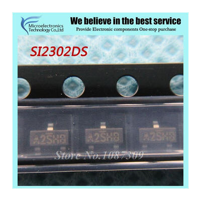 

100pcs free shipping SI2302DS SI2302 A2SHB SOT23-3 MOSFET 20V 29A 086W 57mohm 45V new original