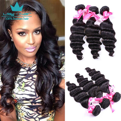 

3 Bundle Deals Peruvian Virgin Hair Loose Deep 7A Peruvian Loose Deep Virgin Hair Bundles Human Hair Weave Bundles Puruvian Hair