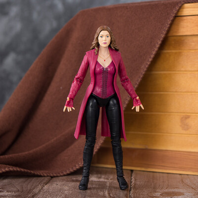 

Marvel Мстители красной ведьма куклы модельных детских игрушка подвижных суставы настольных украшения карта установлена ​​7-дюймовая