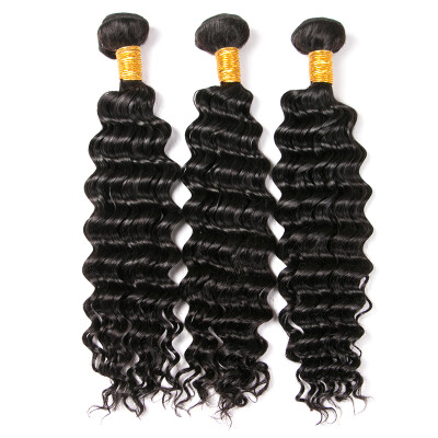 

Rosa Hair Products Brazilian Deep Wave,3pcs Brazilian Curly Virgin Hair Bundle Deals,Brazilian Virgin Human Hair Extensions