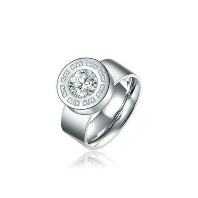 

Yoursfs Stainless Steel fashion jewelry wholesale circular ring silver color couple ring jewelry