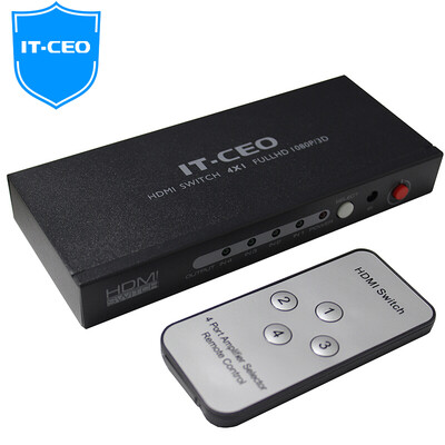 

IT-директор HDMI коммутатор 4 в четыре в одном HD 1080P 3D окне видео дистрибьютор подключен к компьютеру с помощью удаленного дисплея телевизора общий черный Y3QF-4