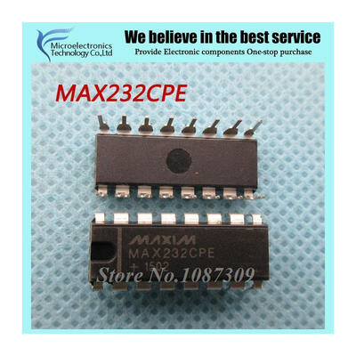 

20pcs free shipping MAX232CPE MAX232 DIP-16 RS-232 Interface IC 5V MultiCh RS-232 DriverReceiver new original