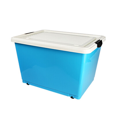 

Revitalization of the hundred-nine box storage box 50L plastic storage box with pulley hundred-nine box storage box 50L clothes toy storage box CH8872