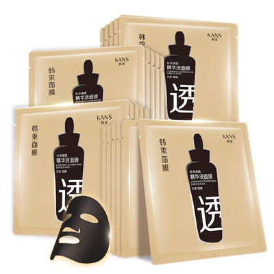 

KANS net water through the essence of liquid mask 24.6ml * 21 (moisturizing replenishment deep net through the black mask black mask skin care mask mask female) to buy 15 to give 6 tablets