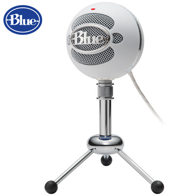 

Blue Snowball Snowball USB Condenser Microphone Three Pickup Mode Plug&Play Computer K Song YY Game Song Bar Recording Texture White