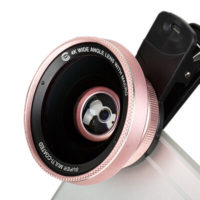 

C & C mobile phone lens wide-angle macro combo suit Apple universal camera SLR external camera HD 06 rose gold