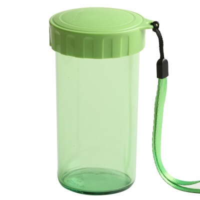 

Jingdong Supermarket Tupperware Tupperware elegant plastic heart child leakage water cup with carry rope 310ml melon green