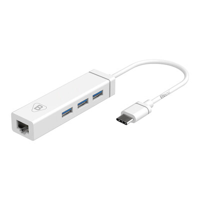 

BIAZE Type-C to Fast Ethernet Converter with HUB for New Apple Notebook Mac MacBook Pro Accessories ZH29-PC