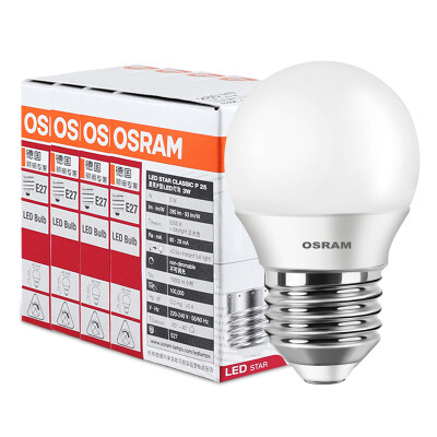 

Супермаркет] [Jingdong Osram (OSRAM) Светодиодная лампа лампочка 4.5W E27 маленьких большой рот четыре дневных белый свет средство