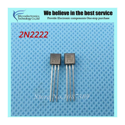 

100pcs free shipping 2N2222 2N2222A TO-92 40V 0.8A NPN switng transistors new original