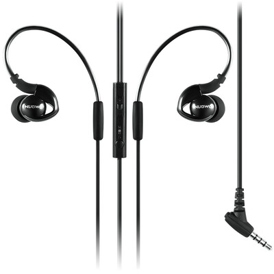 

NUBWO NY51 in-ear headphones ear earplugs line control mobile sport general earphone earplugs black