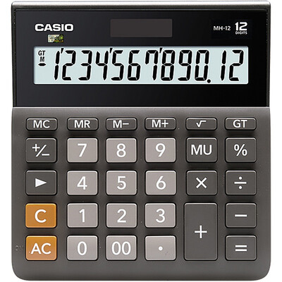 

Casio (CASIO) DH-12-WE средней ширины мощности калькулятор 12 пар белого профессиональной вычислительной серии