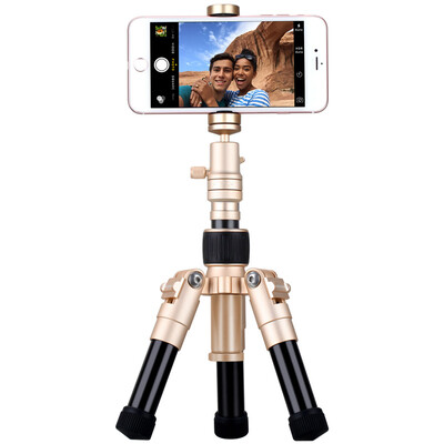 

MOMAX (MOMAX) Elite portable tripod camera stand Bluetooth self-timer micro single digital SLR camera camera travel with high quality aluminum alloy champagne gold
