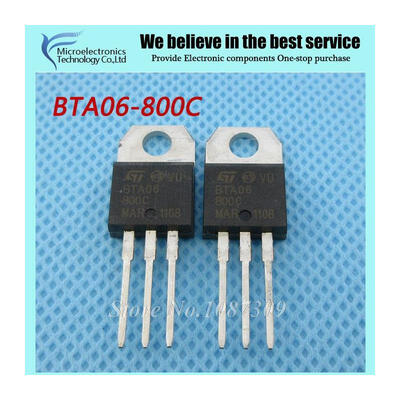 

5pcs free shipping BTA06-800C BTA06-800 BTA06 Triacs 6 Amp 800 Volt TO-220 new original
