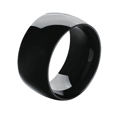 

Yoursfs Titanium Wedding Rings For Men Black Rock Punk Rings Wide Engagement Accessories Anel Jewelry