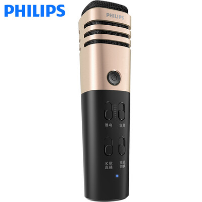 

Philips (PHILIPS) K38001 микрофон для мобильного телефона, чтобы петь все это k песня якорь живой выделенный микрофон Apple Andrews конденсатор пшеницы компьютер семьи K песня шампанское золото