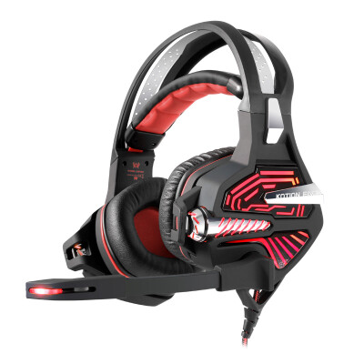 

KOTION EACH GS100 Headset gaming 71 Full USB interface Headset Notebook Desktop PC Headset with microphone bass black red