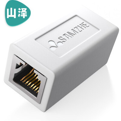 

Yamazawa SAMZHE 101WH RJ45 cable connector connector connector network two-pass network through head module cable extension 8P8C white