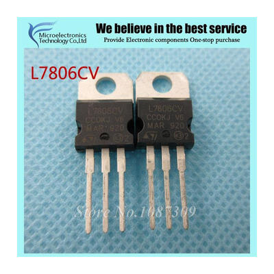 

10pcs free shipping L7806CV L7806 KA7806 MC7806 Voltage Regulator 6V 12-15A TO-220 new original