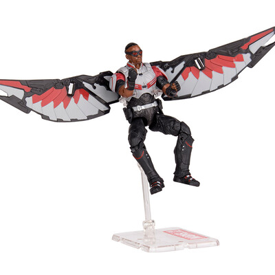 

Marvel Avengers Alliance Children&39s toys Falcon doll model joint movable desk ornaments with a base color boxed 7-inch