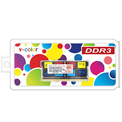 

V-Color Low Voltage Edition DDR3 1600 8GB Notebook Memory Color Bar