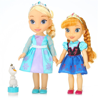 

серия Дисней (Disney) Замороженная девочка девушка играть дома детские игрушки Барби куклы кукла кукла и модель Anna Aisha Olaf Gift Set 31017