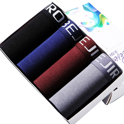 

Bejirog mens underwear 95 cotton flat pants breathable summer thin section underwear mens solid color in the waist