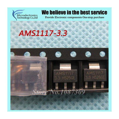 

50pcs free shipping AMS1117-33 AMS1117 33V 1A SOT-223 Voltage Regulato new original