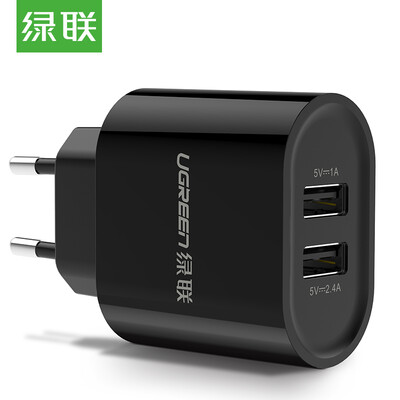 

Зеленый с ЕС зарядного устройство 5V2.4A / 1 Телефоном зарядки головки многоходовой USB быстрой зарядкой от адаптера питания поддержки 2а Apple, Samsung проса плоского Huawei Эндрюса черного 20383